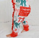 Belle Bows Ruffle Zip Christmas  Bamboo