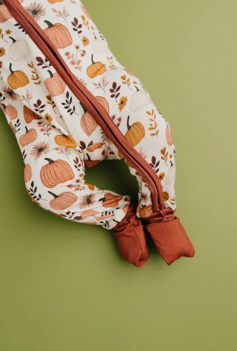 Pumpkin Garden Bamboo Sleeper – TootzieToes