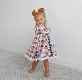 Lilith Pumpkin Button Dress