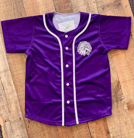 PNG purple button up jersey