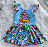Friend in Me Vintage length twirl dress