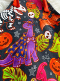 Halloween Dino knot shortalls