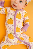 Pumpkin and bows bamboo sleeper