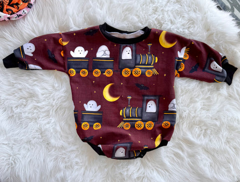 Boo Train Oversized Romper