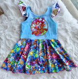 Jessie and BullseyeVintage length twirl dress