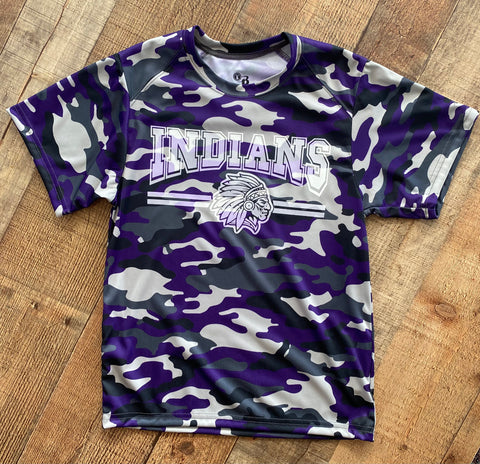 Classic Indians purple Camo Dri fit