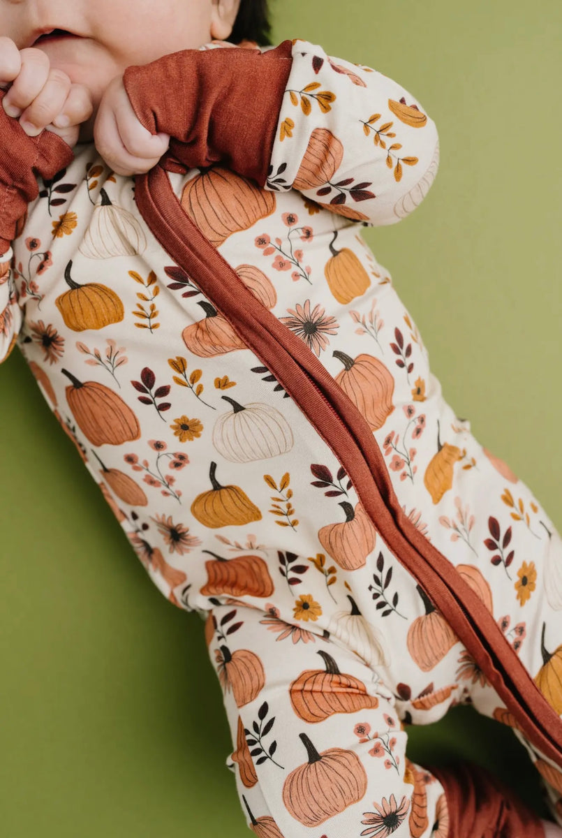 Pumpkin Garden Bamboo Sleeper – TootzieToes