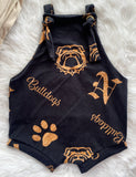 Bulldog knot bummies overalls