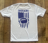 Indians football white dri fit