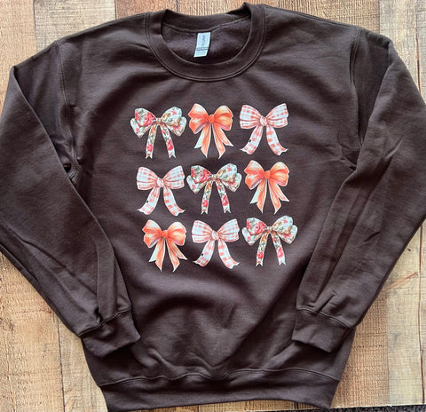 fall bow sweatshirt