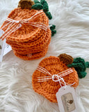 Aurora’s cottage- pumpkin coasters
