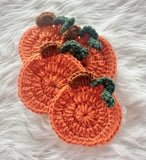 Aurora’s cottage- pumpkin coasters
