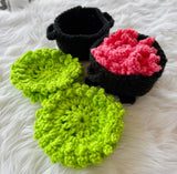 Aurora’s cottage- cauldron coasters