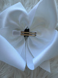 Spider embroidered luxury bow