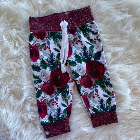 Christmas Floral Joggers