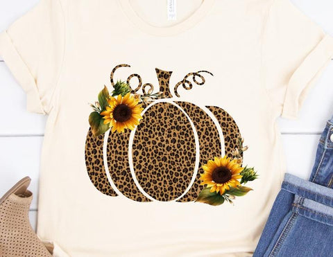 Leopard sunflower pumpkin