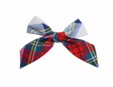 Holiday Plaid bitty bow